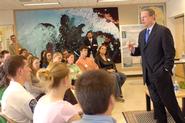 Al Gore spoke to a Hamilton class during his 2007 visit.